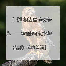 《扎根边疆 奋勇争先——新疆铁路记忆报告剧》成功首演