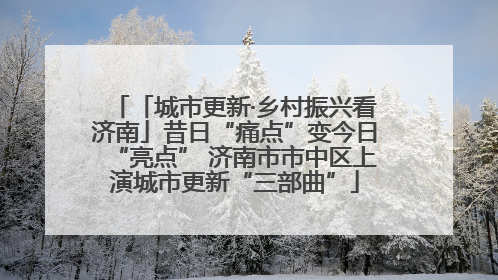 「城市更新·乡村振兴看济南」昔日“痛点”变今日“亮点” 济南市市中区上演城市更新“三部曲”