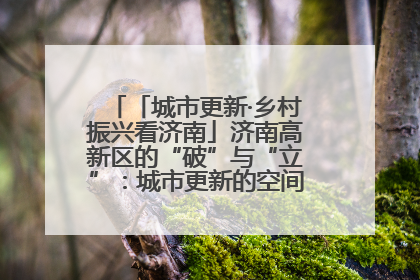 「城市更新·乡村振兴看济南」济南高新区的“破”与“立”：城市更新的空间密码与品质进阶