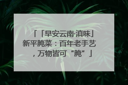 「早安云南·滇味」新平腌菜：百年老手艺，万物皆可“腌”