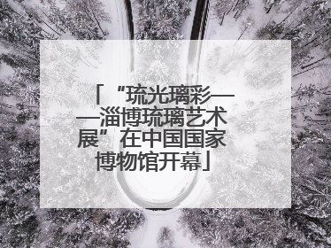 “琉光璃彩——淄博琉璃艺术展”在中国国家博物馆开幕