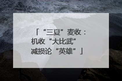 “三夏”麦收：机收“大比武” 减损论“英雄”