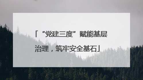 “党建三度”赋能基层治理，筑牢安全基石