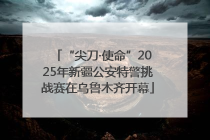 “尖刀·使命”2025年新疆公安特警挑战赛在乌鲁木齐开幕
