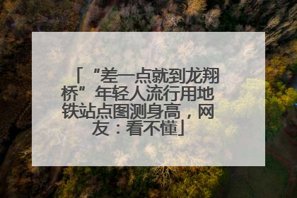 “差一点就到龙翔桥”年轻人流行用地铁站点图测身高，网友：看不懂