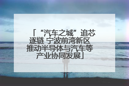 “汽车之城”追芯逐链 宁波前湾新区推动半导体与汽车等产业协同发展