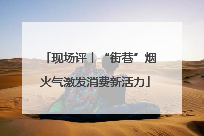 现场评丨“街巷”烟火气激发消费新活力