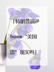 特朗普逼iPhone“美国造”现实吗