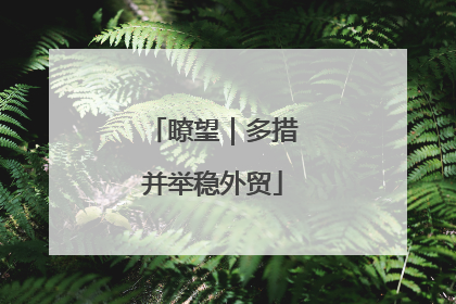 瞭望｜多措并举稳外贸