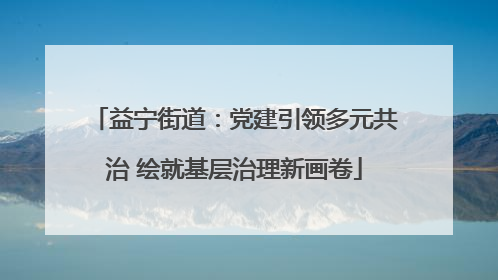 益宁街道：党建引领多元共治 绘就基层治理新画卷