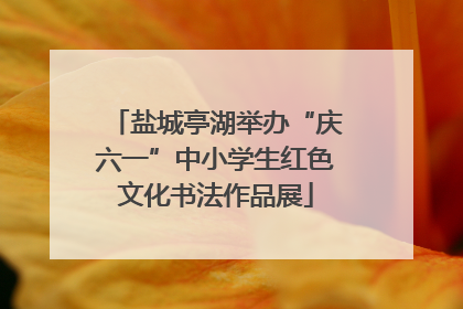 盐城亭湖举办“庆六一”中小学生红色文化书法作品展