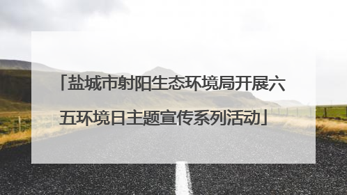 盐城市射阳生态环境局开展六五环境日主题宣传系列活动