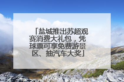 盐城推出苏超观赛消费大礼包，凭球票可享免费游景区、抽汽车大奖