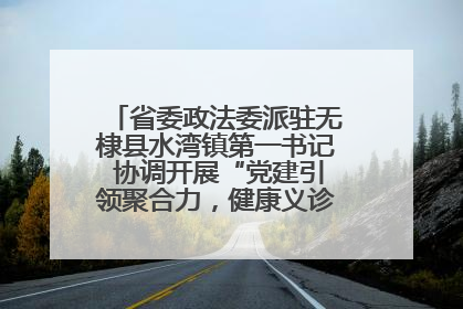 省委政法委派驻无棣县水湾镇第一书记 协调开展“党建引领聚合力，健康义诊惠乡亲”义诊活动