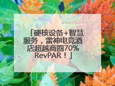 硬核设备+智慧服务，雷神电竞酒店超越商圈70%RevPAR！