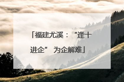 福建尤溪：“逢十进企” 为企解难