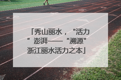 秀山丽水，“活力”澎湃——“溯源”浙江丽水活力之本