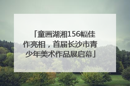 童画湖湘156幅佳作亮相，首届长沙市青少年美术作品展启幕