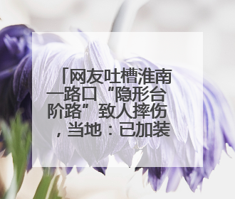 网友吐槽淮南一路口“隐形台阶路”致人摔伤，当地：已加装护栏
