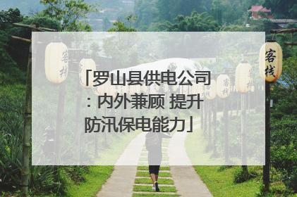 罗山县供电公司：内外兼顾 提升防汛保电能力