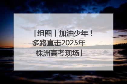 组图丨加油少年！多路直击2025年株洲高考现场