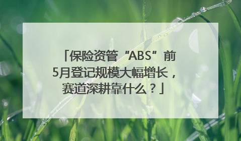 保险资管“ABS”前5月登记规模大幅增长，赛道深耕靠什么？