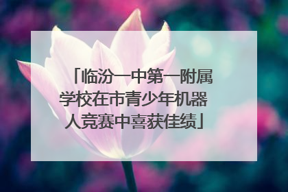 临汾一中第一附属学校在市青少年机器人竞赛中喜获佳绩