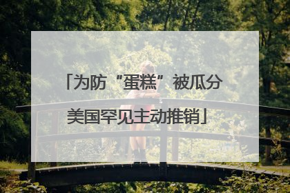 为防“蛋糕”被瓜分 美国罕见主动推销