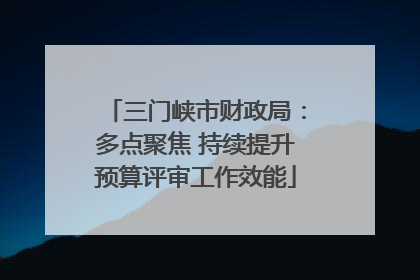 三门峡市财政局：多点聚焦 持续提升预算评审工作效能