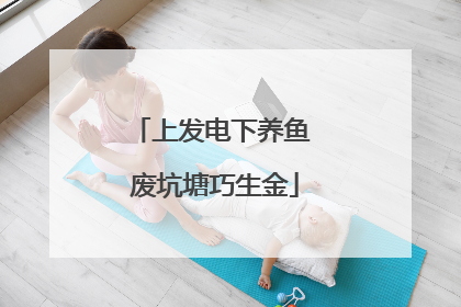 上发电下养鱼 废坑塘巧生金