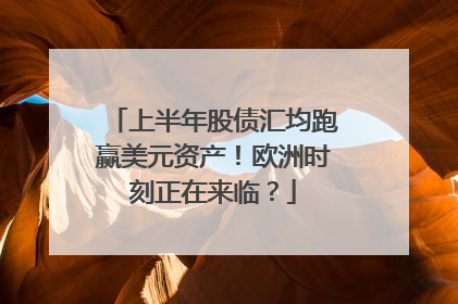 上半年股债汇均跑赢美元资产！欧洲时刻正在来临？
