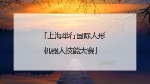 上海举行国际人形机器人技能大赛