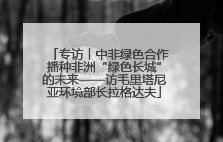 专访丨中非绿色合作播种非洲“绿色长城”的未来——访毛里塔尼亚环境部长拉格达夫