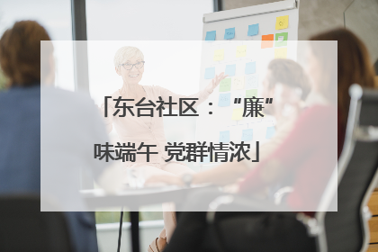 东台社区：“廉”味端午 党群情浓