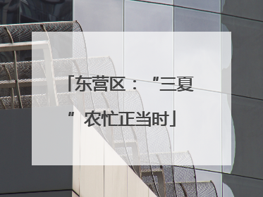 东营区：“三夏”农忙正当时