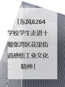 东风6264学校学生走进十堰张湾区花果街道感悟工业文化精神