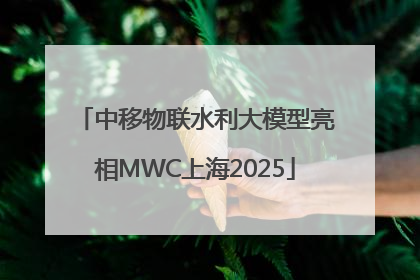 中移物联水利大模型亮相MWC上海2025
