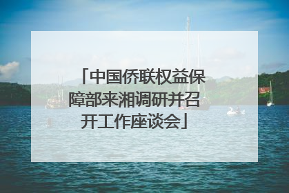 中国侨联权益保障部来湘调研并召开工作座谈会