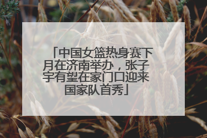 中国女篮热身赛下月在济南举办，张子宇有望在家门口迎来国家队首秀