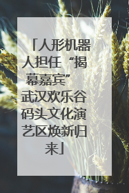 人形机器人担任“揭幕嘉宾” 武汉欢乐谷码头文化演艺区焕新归来