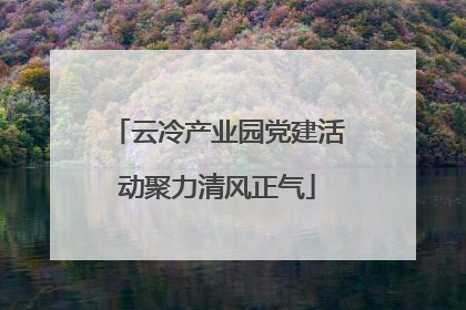 云冷产业园党建活动聚力清风正气