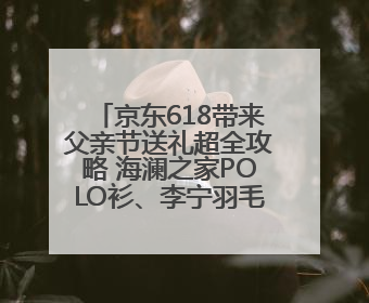 京东618带来父亲节送礼超全攻略 海澜之家POLO衫、李宁羽毛球拍等送到爸爸心坎上