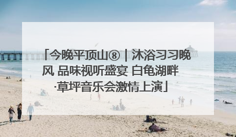 今晚平顶山⑧｜沐浴习习晚风 品味视听盛宴 白龟湖畔·草坪音乐会激情上演