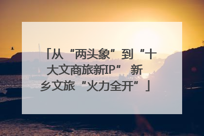 从“两头象”到“十大文商旅新IP” 新乡文旅“火力全开”