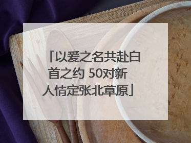 以爱之名共赴白首之约 50对新人情定张北草原