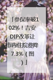 参保率破102%！吉安DIP改革让市内住院费降7.3%（图）