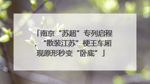 南京“苏超”专列启程，“散装江苏”梗王车厢现原形秒变“卧底”