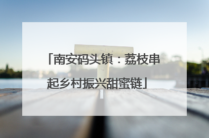 南安码头镇：荔枝串起乡村振兴甜蜜链