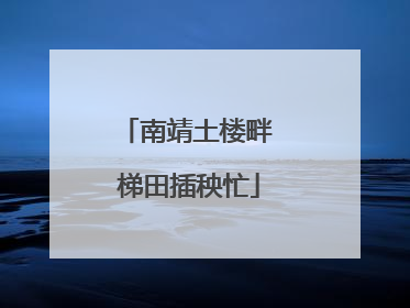 南靖土楼畔 梯田插秧忙