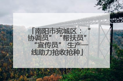 南阳市宛城区：“协调员”“帮扶员”“宣传员” 生产一线助力抢收抢种